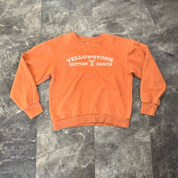 Yellowstone Dutton Ranch Orange Sweatshirt Size XS - Picture 1 of 3
